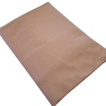 BEŻOWE Prześcieradło BAWEŁNIANE 200x220 Bez Gumki