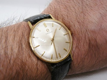 złoty zegarek męski OMEGA Geneve pr 750