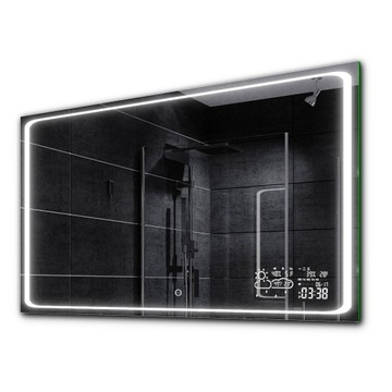 Lustro łazienka LED +pogoda dotyk 100x60 BARCELONA