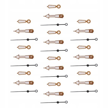 10 комплектов деталей часов из светящегося металла.