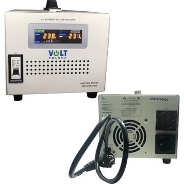 STABILIZATOR NAPIĘCIA PRĄDU AVR PRO 3000W 3% SERVO