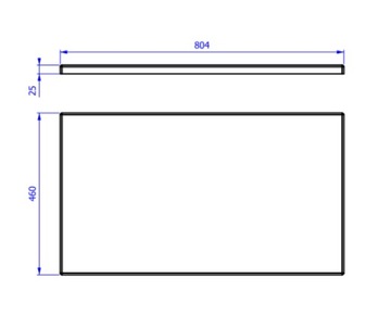 Столешница 80 см ДУБ МОНАКО 891