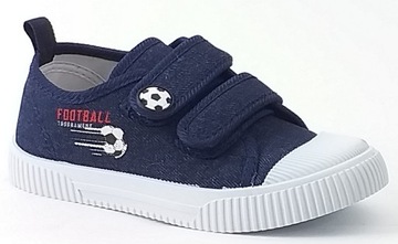 TRAMPKI AMERICAN CLUB TEN125/24 BUTY CHŁOPIĘCE NA RZEP TENISÓWKI GRANAT 26