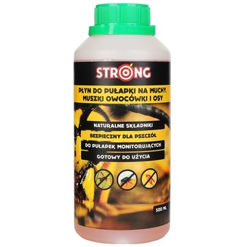 PŁYN WABIĄCY muchy, meszki, osy do pułapek 500 ml