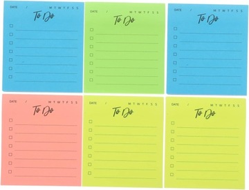 12 шт. офисный блокнот с флуоресцентной наклейкой и мягкой подкладкой