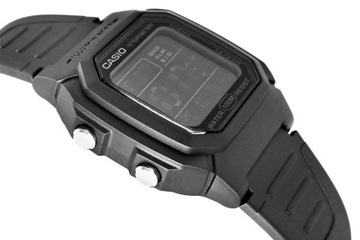 Casio zegarek męski W-800H -1BVES czarny wodoszczelny podświetlany sportowy