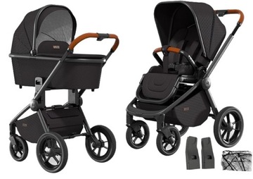 WÓZEK MOON RESEA S 2w1 | 301 BLACK