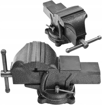 IMADŁO ŚLUSARSKIE OBROTOWE 360° ŚCISK Z KOWADŁEM STOŁOWE 100 mm ŻELIWNE