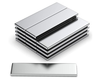 MAGNES NEODYMOWY SILNY PŁYTKOWY 40x10x2 10 SZTUK