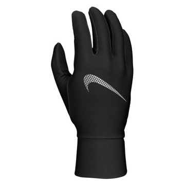 NIKE Czapka i rękawiczki ESSENTIAL RUNNING HAT AND GLOVE SET BLACK/BLACK/SI