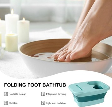 СКЛАДНАЯ ВАННОДКА ДЛЯ НОГ С МАССАЖНЫМ РОЛИКОМ