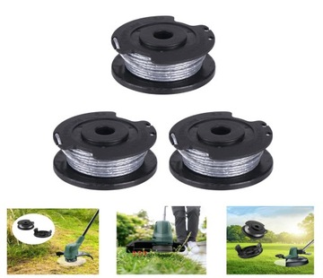3x szpul i żyłki do Bosch Easy GrassCut 1,6 mm 4 m
