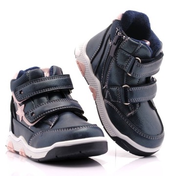 ДЕТСКАЯ ЗИМНЯЯ ОБУВЬ, УТЕПЛЕННЫЕ БОТИНКИ ДЛЯ ДЕВОЧЕК GETO 102 24