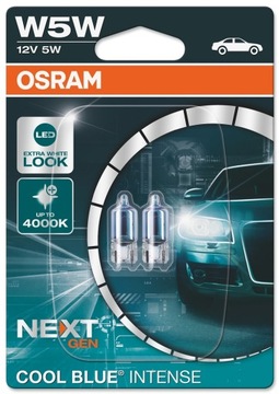 2x W5W 12V OSRAM COOL BLUE INTENSE NEXT GEN. 4000K