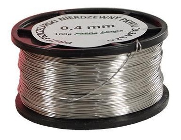Drut pszczelarski nierdzewny 0,4 mm - 100g