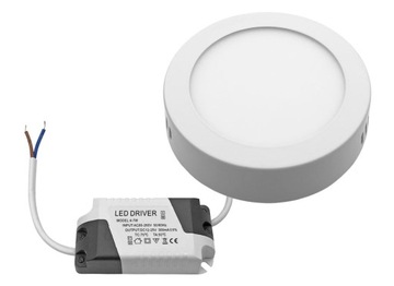 Lampa panel led natynkowy Gerrit 6W Ø110mm 3000K