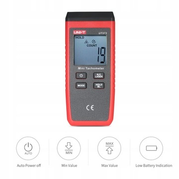 UNI-T UT373 Ручной цифровой тахометр с ЖК-дисплеем