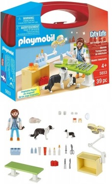PLAYMOBIL BLOCKS 5653 ЧЕМОДАН ДЛЯ ВЕТЕРИНА ДЛЯ СОБАКИ