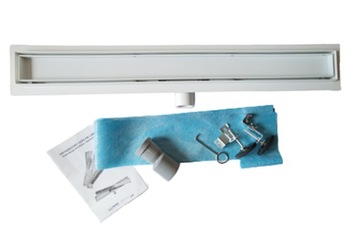 ODPŁYW LINIOWY BIAŁY MATOWY 70 CM 2w1 POD PŁYTKĘ