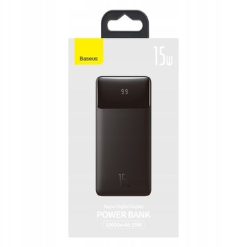 BASEUS POWER BANK 10000 мАч POWERBANK 15 Вт PD 3x USB USB-C TYPE-C 3A