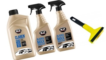 K2 CLAREN PŁYN ZIMOWY ALASKA ODMRAŻACZ MOSIĘŻNA SKROBACZKA DO SZYB MURSKA