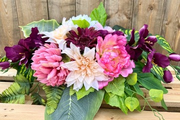 Осенний букет цветов, цветочная композиция, украшение для памятника, могилы, кладбища