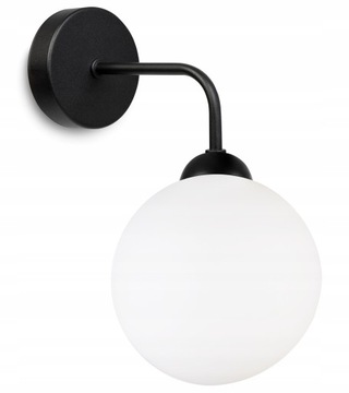 Lampa Kula Biała Nowoczesna LED Elegancka Kinkiet