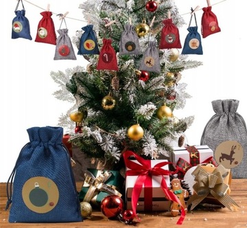 АДВЕНТ-КАЛЕНДАРЬ ДЛЯ МАЛЬЧИКА, ПОДВЕСКИ, НАКЛЕЙКИ, ВЕРЕВКИ, ПОДАРКИ