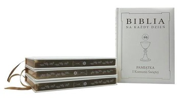 BIBLIA NA KAŻDY DZIEŃ PAMIĄTKA I KOMUNII...