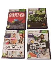 XBOX 360 ZESTAW KINECT BODY COACH MOTIONSPORTS ADIDAS OBUT 2 SPORTS X360