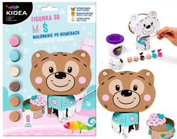 Figurka 3D malowanie po numerach MIŚ Kidea (F3DMNMKA)