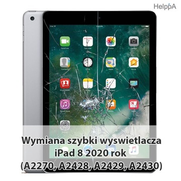 Быстрый сенсорный дигитайзер + домашний iPad 8 A2429, A2430