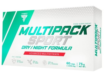 WITAMINY I MINERAŁY DLA SPORTOWCÓW Trec Multipack Sport Day/Night 60 kaps