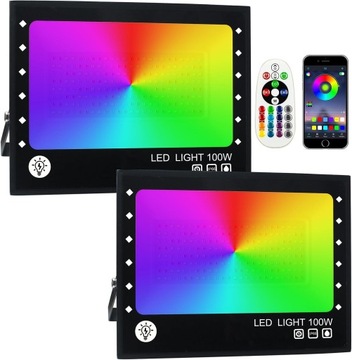 REFLEKTOR LED 100W BT PILOT IP66 2 SZTUKI KOLORY PREMIUM