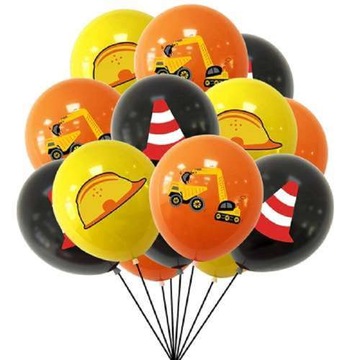 Balony lateksowe Budowa 30cm 6szt