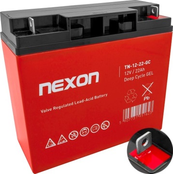 Akumulator żelowy NEXON DEEP CYCLE 12V 22Ah (wymiar 18Ah 20Ah)