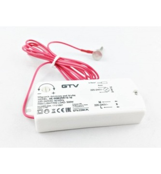 Светодиодный сенсорный переключатель для винта 230В макс. 500Вт, кабель GTV 2 метра.