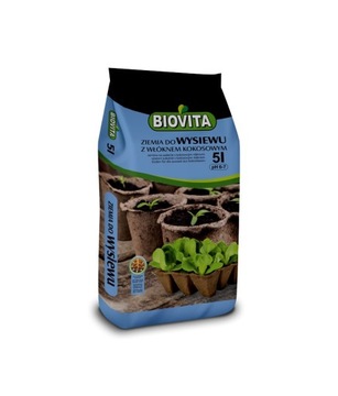 Земля для посева с кокосовым волокном 5l Biovita Universal, легкий вес