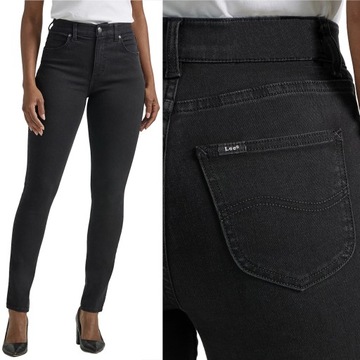 Lee SKINNY ULTRA LUX COMFORT Eclipse WYGODNE RURKI CIEMNY DżINS W38 L31