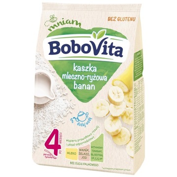 Kaszka mleczno-ryżowa BoboVita smak bananowy 230 g