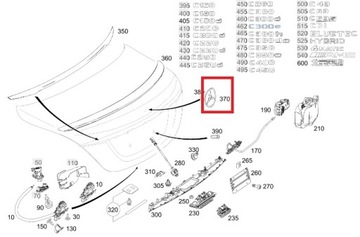 MERCEDES TŘÍDA C W205 HVĚZDA ZNAK ZADNÍ OE