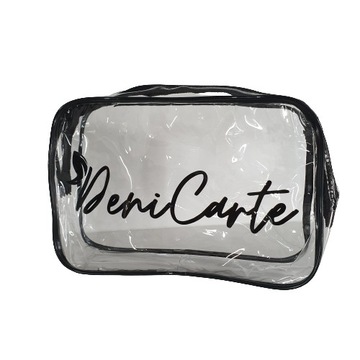 KOSMETYCZKA PRZEŹROCZYSTA POJEMNA PCV WODOODPORNA