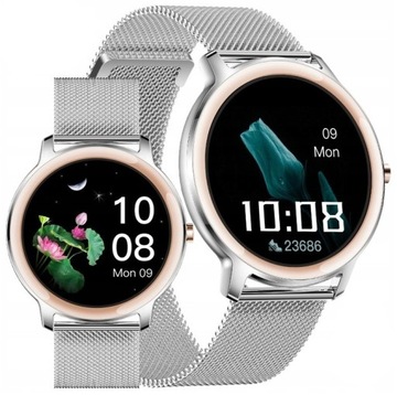 SMARTWATCH DAMSKI RUBICON KROKI CIŚNIENIE + GRAWER