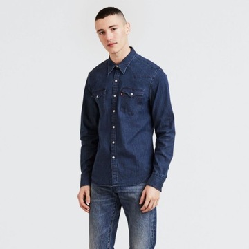 Levis Męska koszulka z długim rękawem Barstow Western Shirt 65816-0318-S