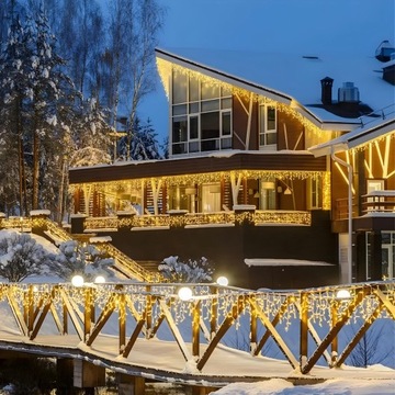 ДЛИННЫЕ НАРУЖНЫЕ ЛАМПЫ 19 M ICILS 500 СВЕТОДИОДНЫЕ РОЖДЕСТВЕНСКИЕ ОГНИ IP44 ПОСТОЯННЫЕ