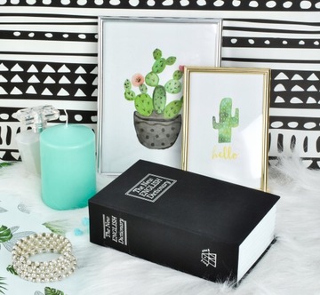 Металлическая книжная коробка, сейф для денег + ключ