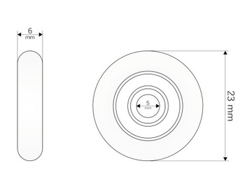НАБОР РОЛИКОВ 8X РОЛИКИ ДЛЯ ДУШЕВОЙ КАБИНЫ НАБОР РОЛИКОВ 23MM