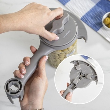 InnovaGoods Многофункциональная регулируемая открывалка для банок и бутылок