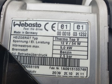 Webasto TT V Mercedes W251 R класс A2515002198