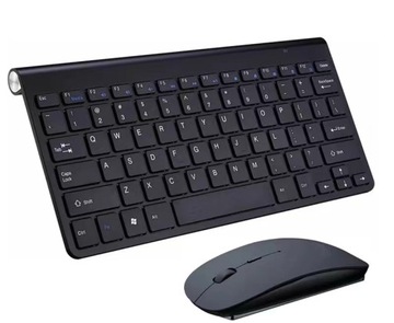 KLAWIATURA I MYSZKA BEZPRZEWODOWA MYSZ ZESTAW USB MINI SLIM do laptop TV PC